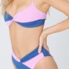 L*Space Nancy Lee Bottom - Indigo/Rosebud | High-Waisted Swim Bottoms 1 L*Space Nancy Lee Bottom In Indigo/Rosebud