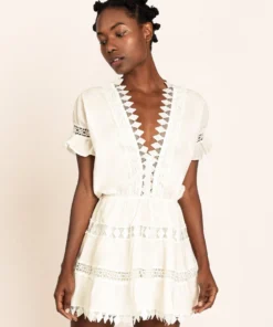 Peixoto Ora Dress In White