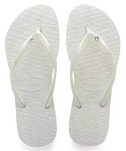 Havaianas Women's Slim Crystal Sandal In White