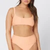 L*Space Jess Bikini Top In Eco Chic Tangy