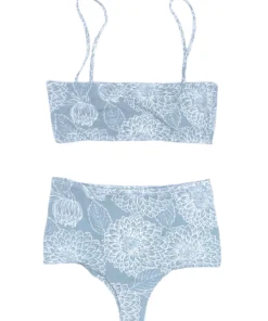 MAI Underwear Mod Top In Sage Dahlia