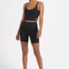 Vuori Clothing Vuori Rib Studio Short In Black Activewear