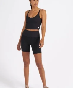 Vuori Clothing Vuori Rib Studio Short In Black Activewear
