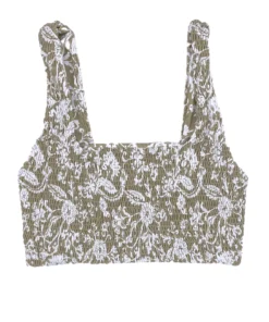 Swim Aila Blue Pixie Top In Botanica