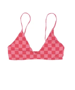 MAI Underwear Everyday Top In Pink Check Tops