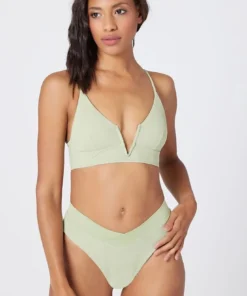 L*Space Siren Top In Light Olive Tops