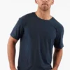 Vuori Clothing Vuori Strato Tee In Navy Heather Vuori Clothing