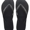 Clothing & Accessories Havaianas Women's Slim Glitter Sandal In Black/Dark Grey