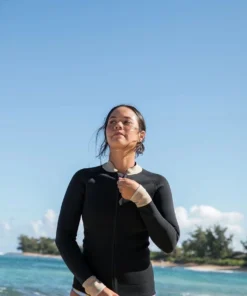 Of One Sea Adults Natural Rubber Wetsuit In Black