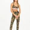 The Upside Heritage Midi Pant In Camo Activewear