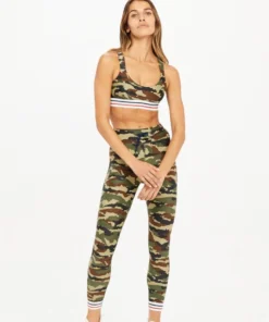 The Upside Heritage Midi Pant In Camo Activewear