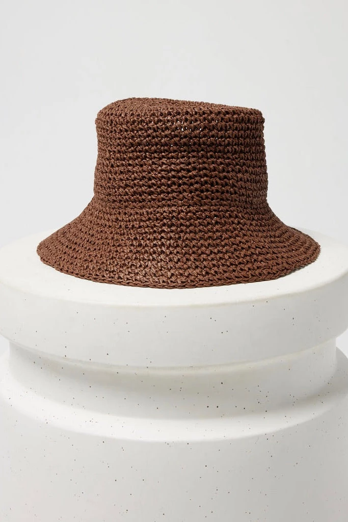 L*Space Sabina Hat In Tobacco - Stylish Summer Accessory for Women 3 L*Space Sabina Hat In Tobacco Clothing & Accessories