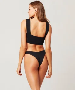 L*Space Parker Bikini Top In Black Tops