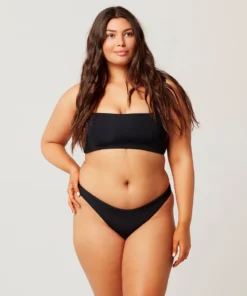 L*Space Parker Bikini Top In Black Tops