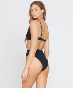 L*Space Sadie Top In Black Rib Tops