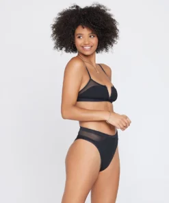 L*Space Palonia Bottom In Black Rib Bottoms