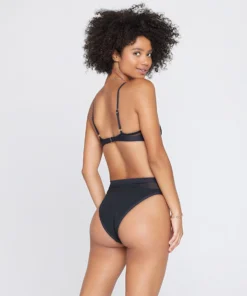 L*Space Palonia Bottom In Black Rib Bottoms