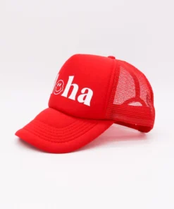 BikiniBird Exclusives BikiniBird Aloha Trucker Hat In Red/White