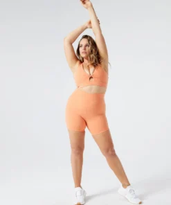 L*Space Do The Twist Bra In Sunset - High Support Activewear Bra for Women 24 L*Space Do The Twist Bra In Sunset Activewear