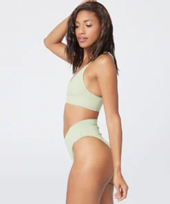 L*Space Siren Top In Light Olive Tops