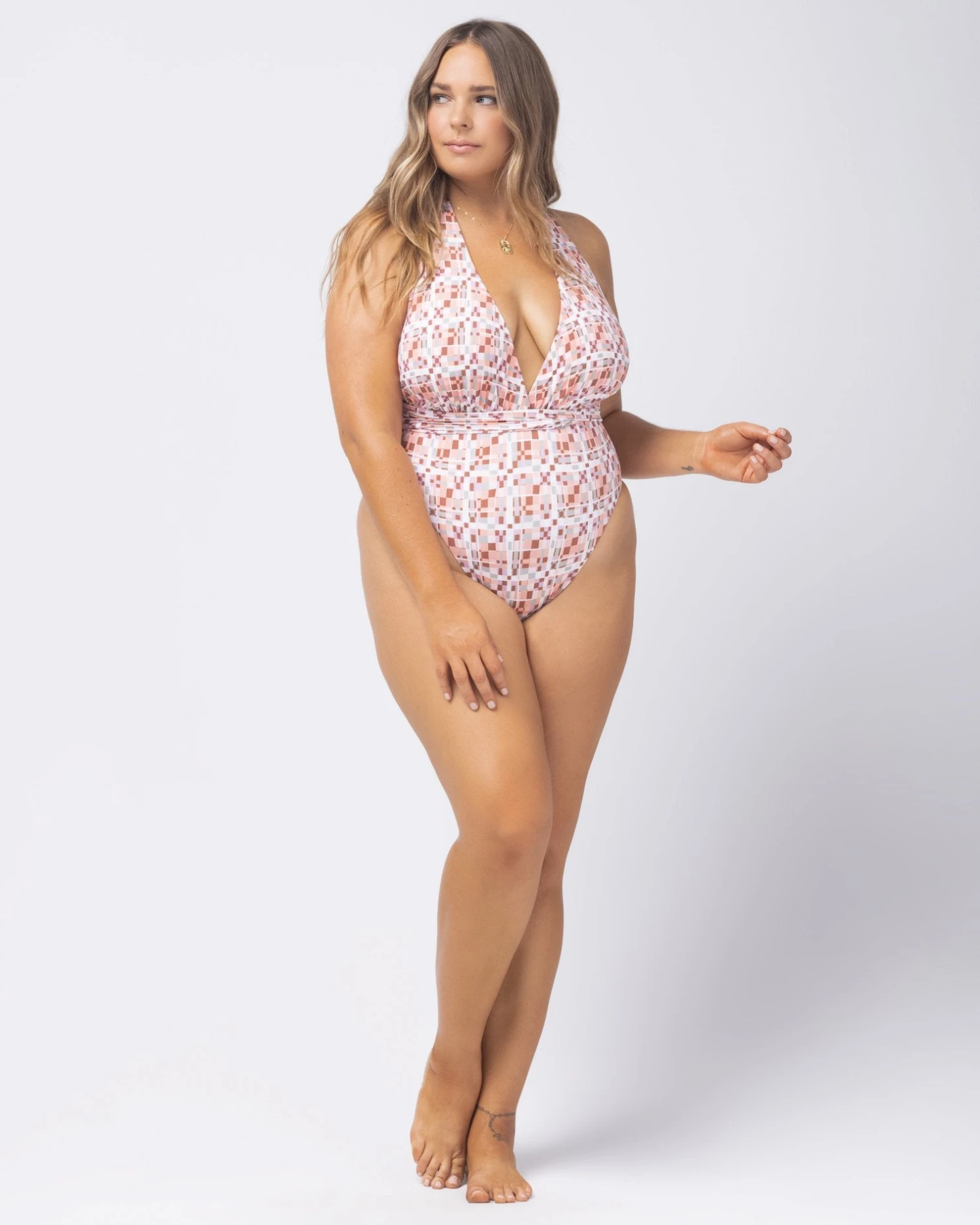 L*Space Allegra One Piece Swimsuit - Block Party Print | Stylish & Comfortable Swimwear 7 L*Space Allegra One Piece In Block Party One Pieces