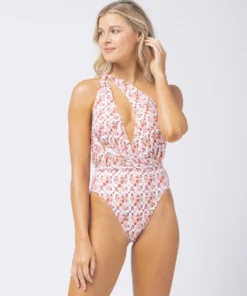 L*Space Allegra One Piece Swimsuit - Block Party Print | Stylish & Comfortable Swimwear 23 L*Space Allegra One Piece In Block Party One Pieces