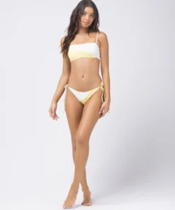 L*Space Ari Top In Cream/Lemon