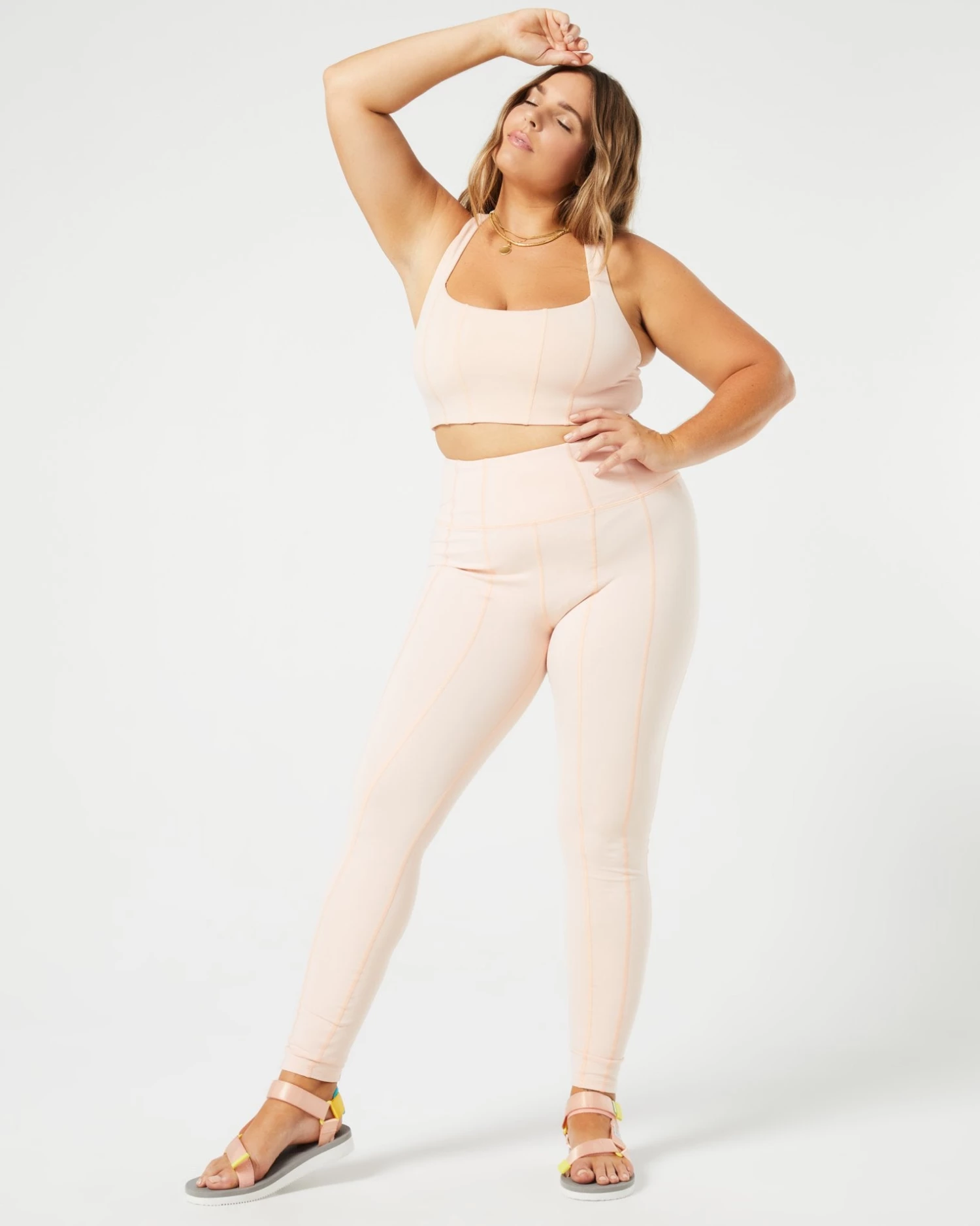 L*Space Chase Legging In Just Peachy - High-Waisted Yoga Pants for Women 8 L*Space Chase Legging In Just Peachy