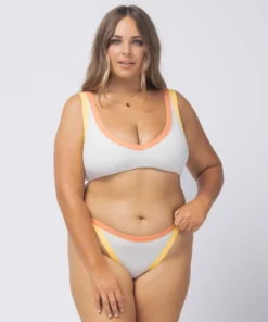 L*Space Vacay Bottom In Cream/Lemon/Tangy