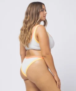 L*Space Vacay Bottom In Cream/Lemon/Tangy