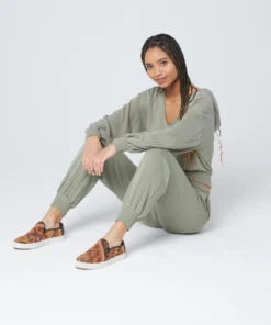 L*Space Seaglass Hoodie In Army Activewear