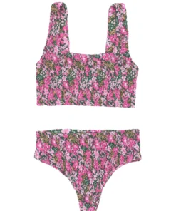 Tops Aila Blue Pixie Top In Azalea