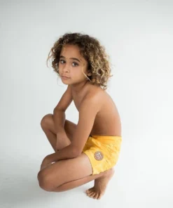 Of One Sea Kid's Townshort In Yellow Ohia