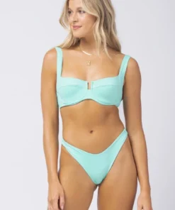 L*Space Camellia Top In Bright Teal Tops