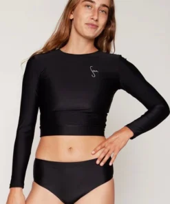 Seea Palomar Crop Top In Jet Tops