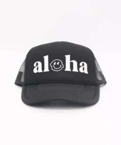 BikiniBird Exclusives BikiniBird Aloha Trucker Hat In Black