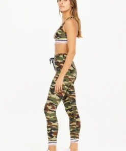 The Upside Heritage Midi Pant In Camo Activewear