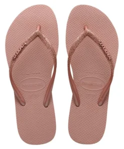 Havaianas Women's Slim Glitter Sandal In Crocus Rose Clothing & Accessories