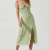 ASTR Avalee Dress In Green Ditsy - Stylish Women's Floral Dress 2 ASTR Avalee Dress In Green Ditsy