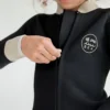 Mini Of One Sea Kid's Natural Rubber Wetsuit In Black