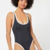 L*Space Ebony One Piece In Black/Cream One Pieces