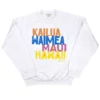 BikiniBird Destination Sweatshirt In White