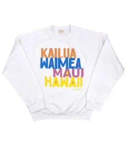 BikiniBird Destination Sweatshirt In White