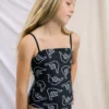 Mini Of One Sea Girl's One Piece In Black Shaka