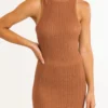 Rhythm Desert Knit Mini Dress In Sienna Clothing