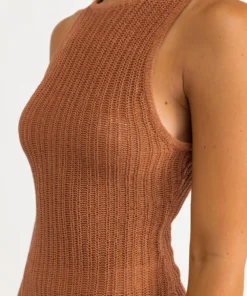 Rhythm Desert Knit Mini Dress In Sienna Clothing