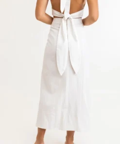 Rhythm Rosa Wrap Skirt In White Clothing