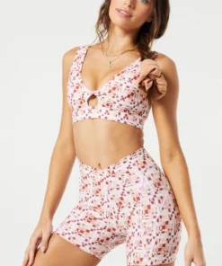 L*Space Do The Twist Bra In Block Party Activewear