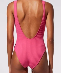 Solid & Striped Michelle One Piece In Orchid One Pieces