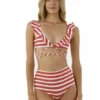 Malai Swimwear Tops Malai Casanova Top In Red Sail